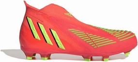 adidas Predator Edge  FG Jr Cleats (Solar Orange/Green, US Footwear Size System, Big Kid, Numeric, Medium, 5)