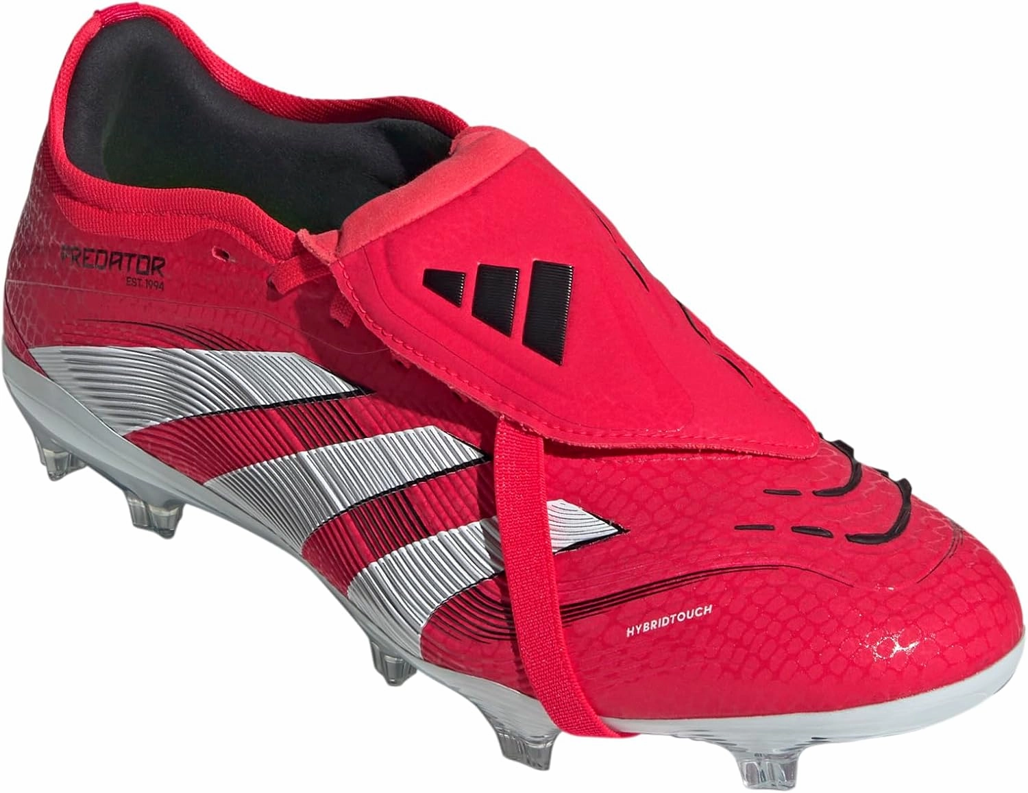 adidas Predator Pro Foldover Tongue Firm Ground Soccer Shoes - Enhanced Performance with Fold-Over Tongue and Rubber Strikeskin Fins