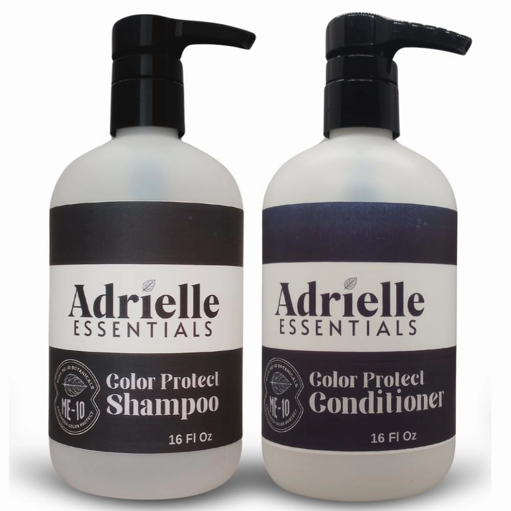 Adrielle Essentials Simply Sensual Scented Color Protect Hair Shampoo and Conditioner Set, 16 Oz Shampoo - 16 Oz Conditioner