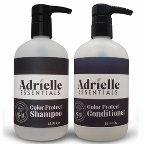 Adrielle Essentials Simply Sensual Scented Color Protect Hair Shampoo and Conditioner Set, 16 Oz Shampoo - 16 Oz Conditioner
