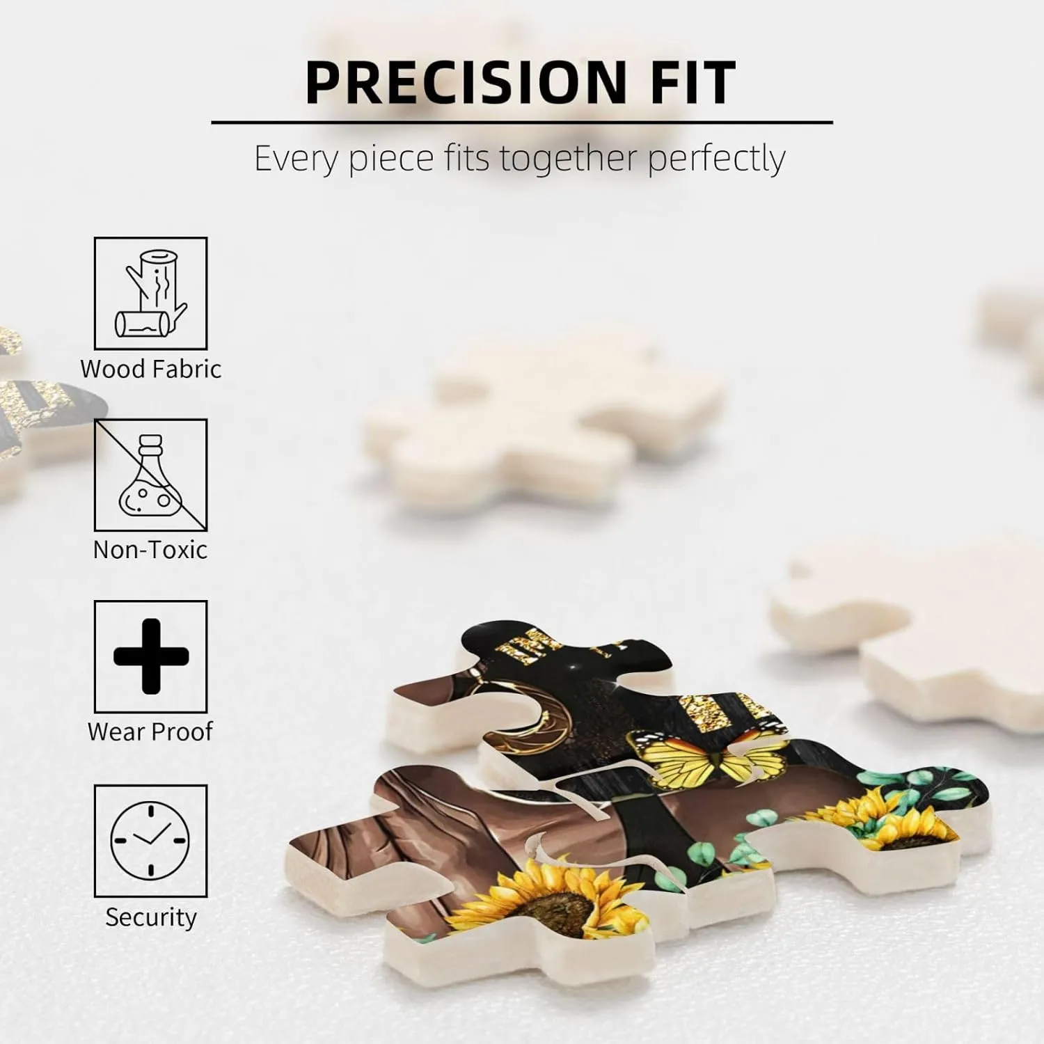 African American Inspirational Jigsaw Puzzles for Adults 1000 Pieces Black Girl Motivational Jigsaw Puzzles for Adults Fun Family Game Motivational Toy Educational Intellectual