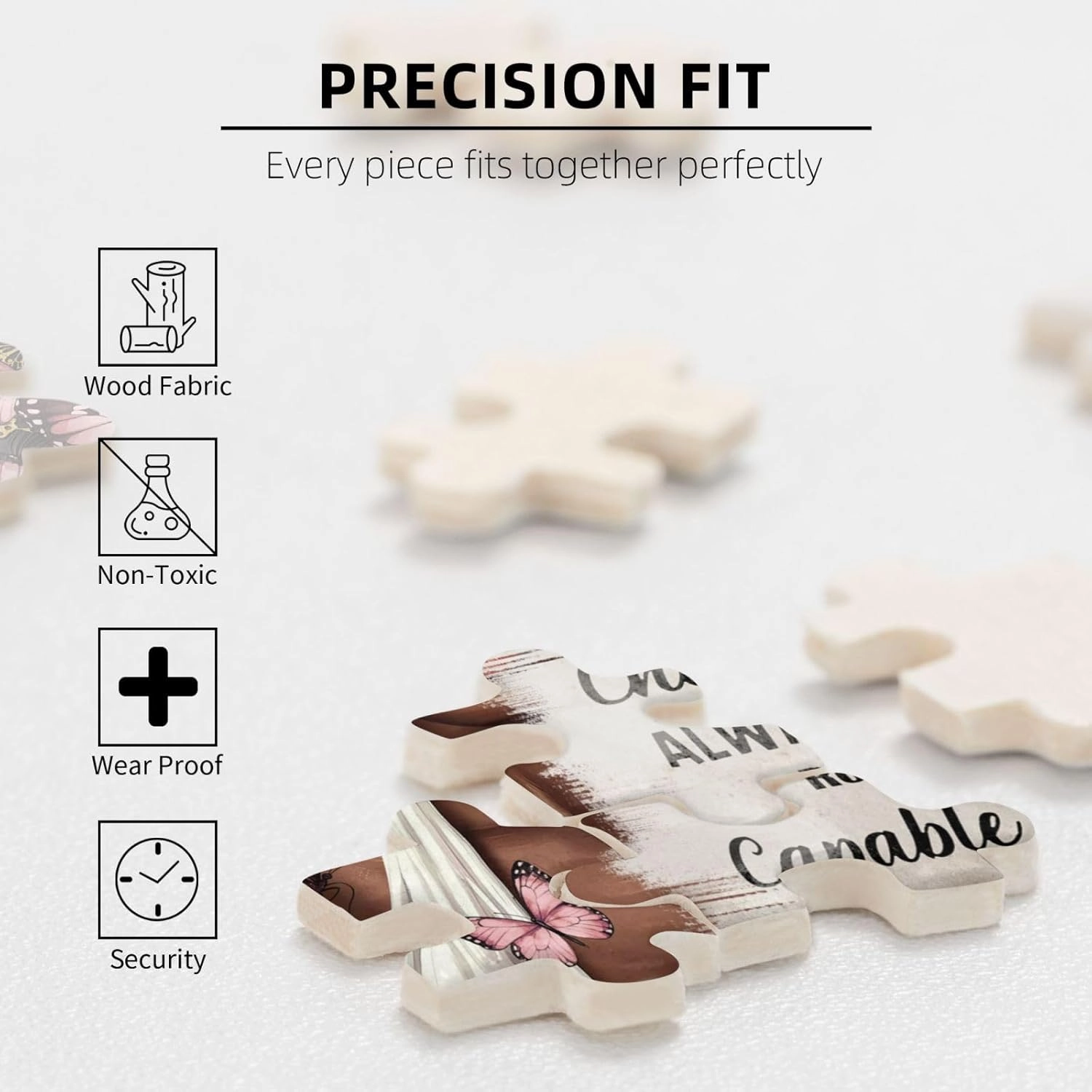 African American Inspirational Jigsaw Puzzles for Adults 500 Pieces Black Girl Motivational Jigsaw Puzzles for Adults Fun Family Game Motivational Toy Educational Intellectual