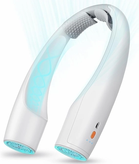 AI Neck Fan, 4 Speeds Adjustable Portable Personal Fan Rechargeable, 4000 mAh Battery Faster Cooling Wearable Fan, Ultra Quiet for Home, Office, Travel, Outdoor