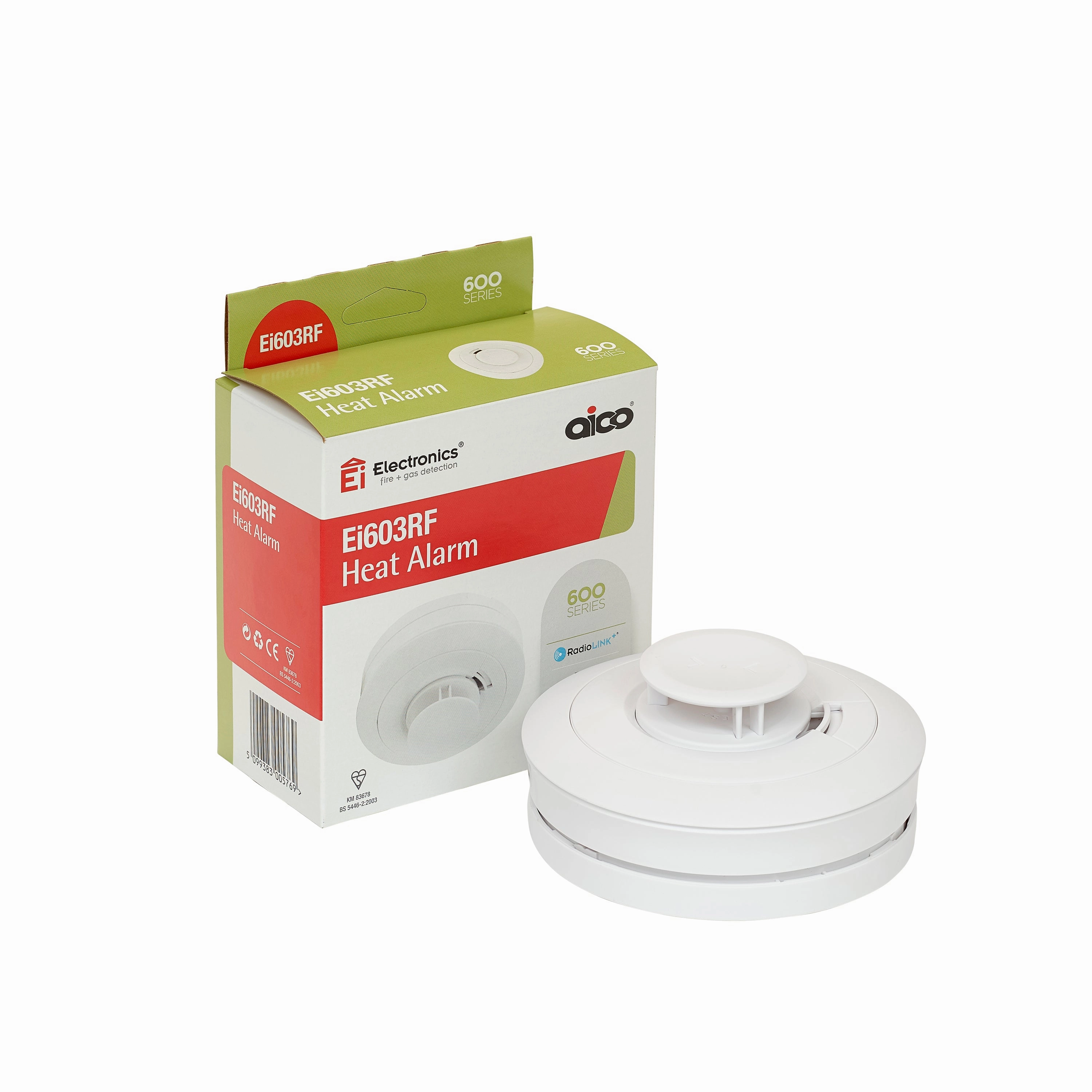 Aico Ei603RF Battery Powered RadioLINK Heat Alarm 10Yr Sealed Lithium Battery