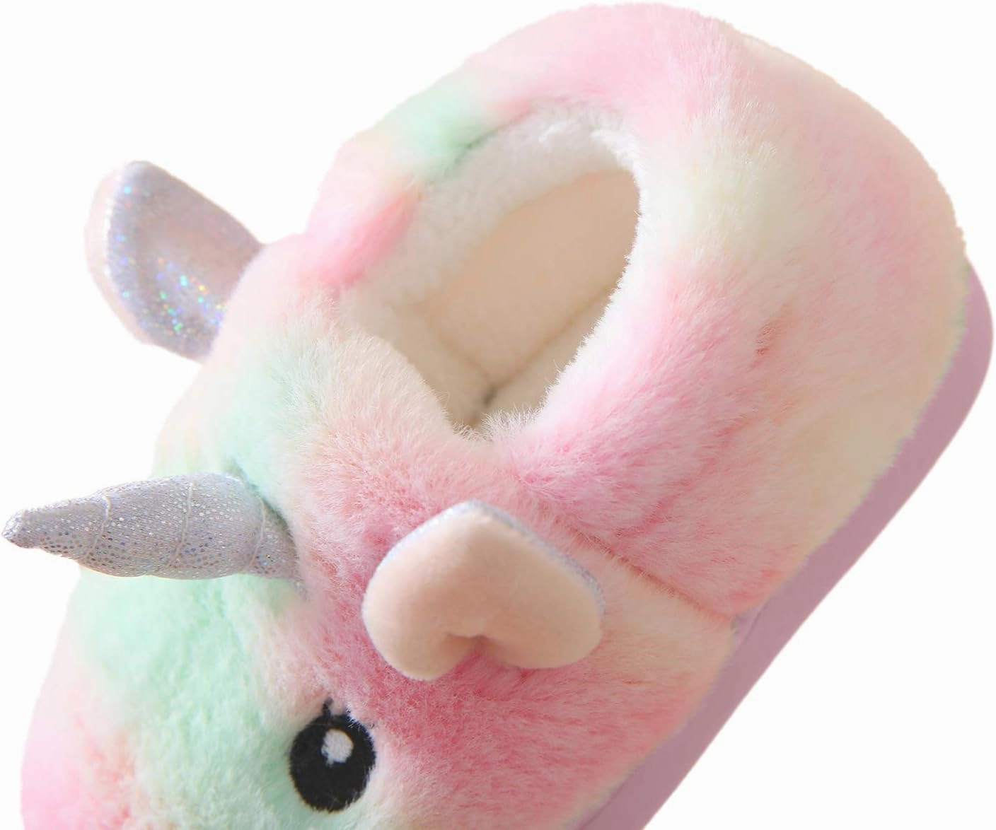 Ainikas Boys & Girls Toddler Plush House Slippers - Warm, Fluffy, Fuzzy Nonslip Winter Slippers
