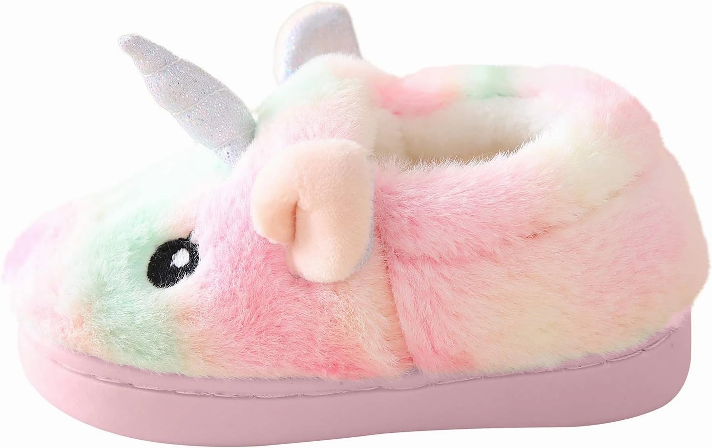 Ainikas Boys & Girls Toddler Plush House Slippers - Warm, Fluffy, Fuzzy Nonslip Winter Slippers