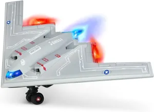 Airplane Toy Fighter Jet for Kids, Diecast Army Plane Model, Pull Back Military Jet with Light’s and Sounds (B2)