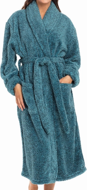 Alexander Del Rossa Women's Plush Fleece Robe, Warm Shaggy Bathrobe