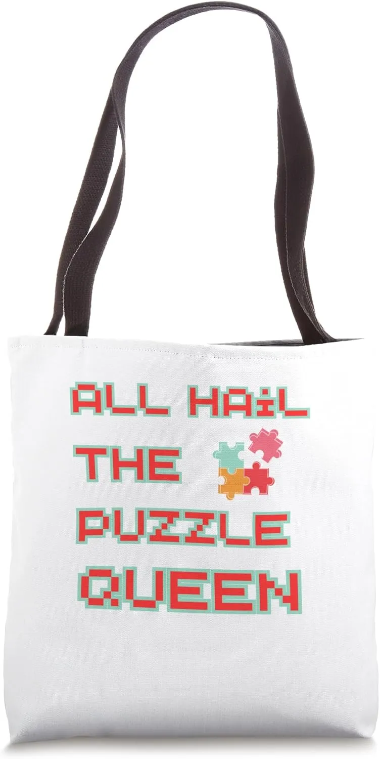 All Hail Puzzle Queen Tote Bag