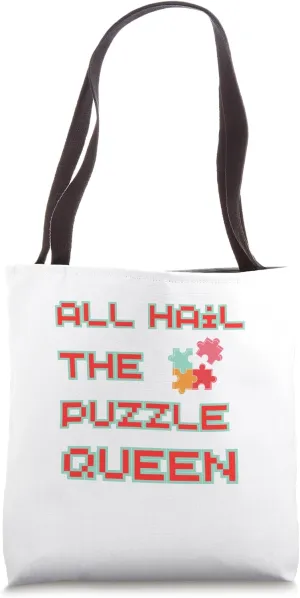 All Hail Puzzle Queen Tote Bag