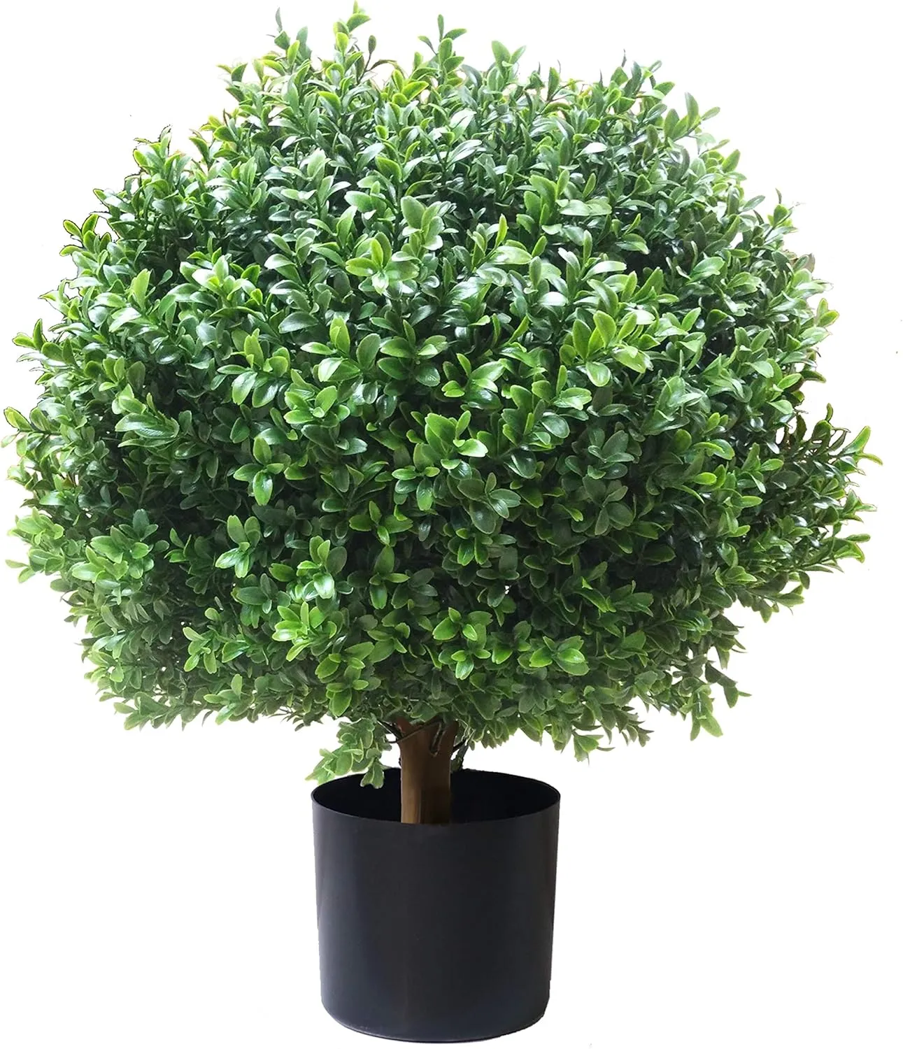 ALL SEASON GREEN 24''T Boxwood Ball Shaped Topiary Home & Garden Potted Artificial Shrubs Tree (1 PC)