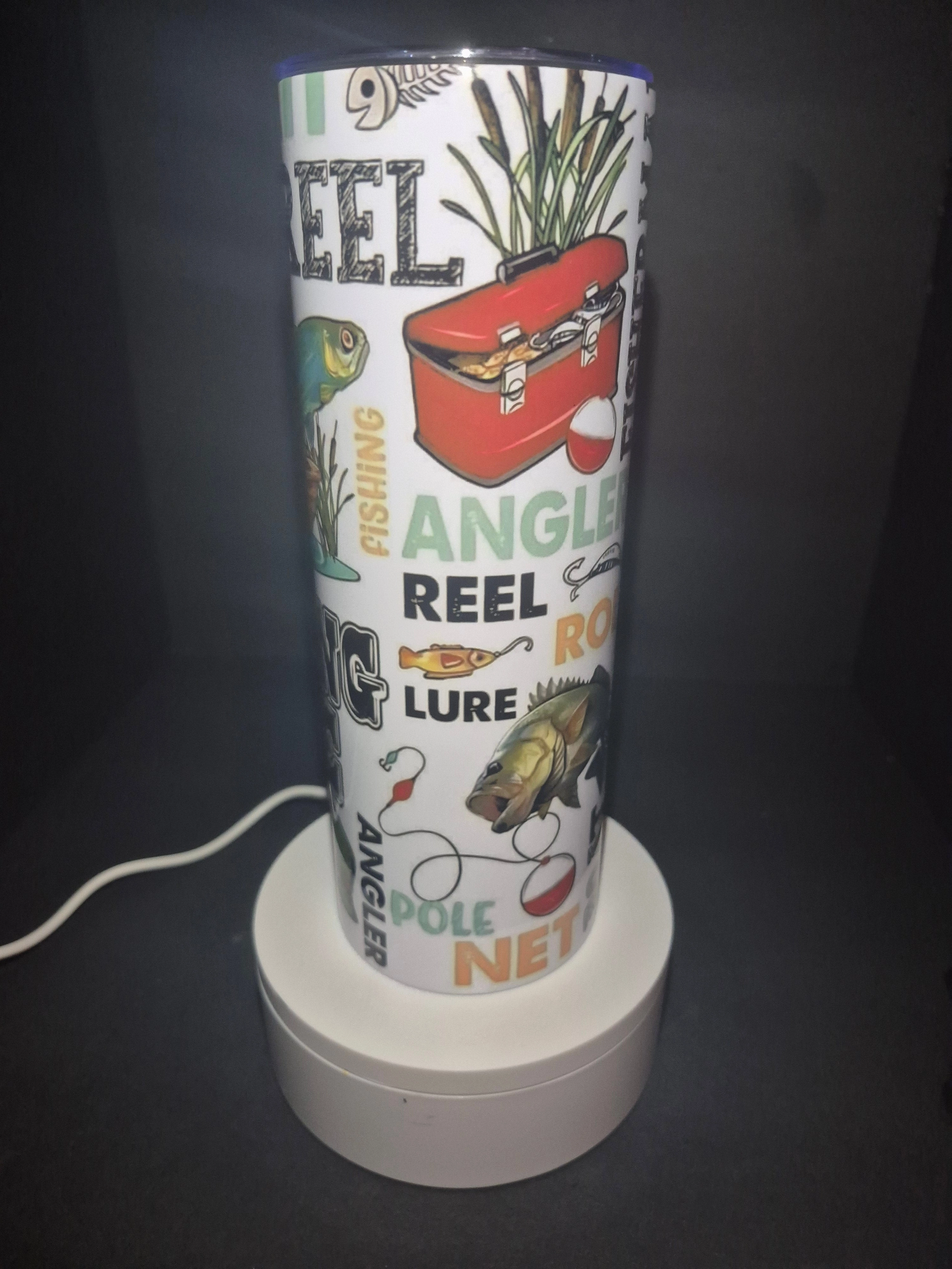 All about fishing 20 oz stainless steel tumbler