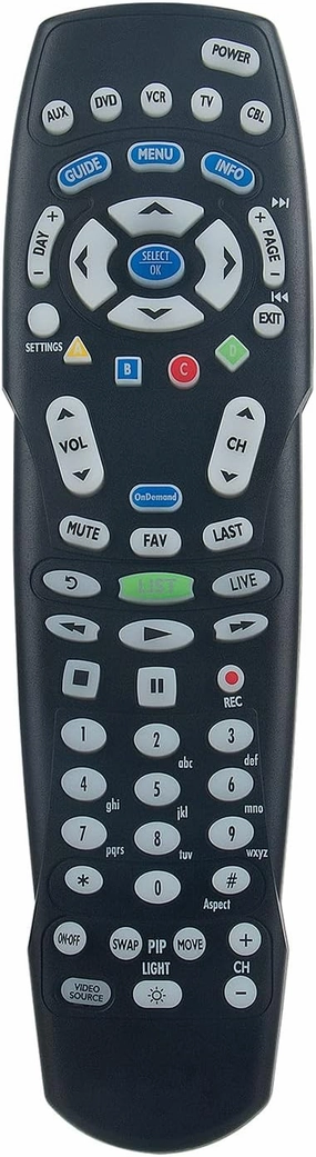 Allimity RC122 Replaced Remote Control Fit for PECTRUM TV RC1226006-04B Time Warner, Brighthouse and Charter Cable Boxes