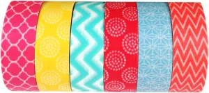 allydrew Spring Fling Washi Tapes Set Colorful Masking Tape Washi Tapes (Set of 6)