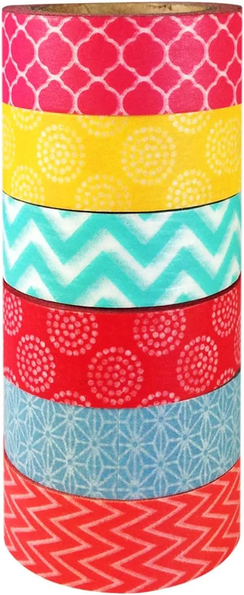 allydrew Spring Fling Washi Tapes Set Colorful Masking Tape Washi Tapes (Set of 6)