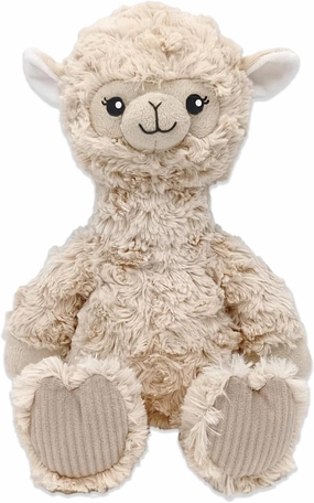 Alpaca Stuffed Animal; Ultra Soft and Cuddly Llama Plush for Kids 3 Years Old to Adults; Child-Safe Embroidered Eyes with Ribbed Accents for a Unique Aesthetic (9" Tall Seated)
