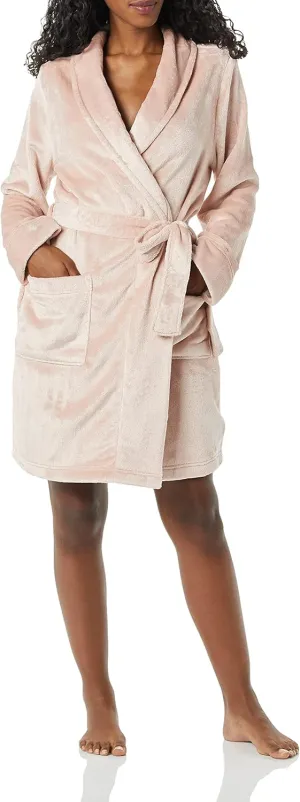 Amazon Essentials Women's Mid-Length Plush Robe (Available in Plus Size)