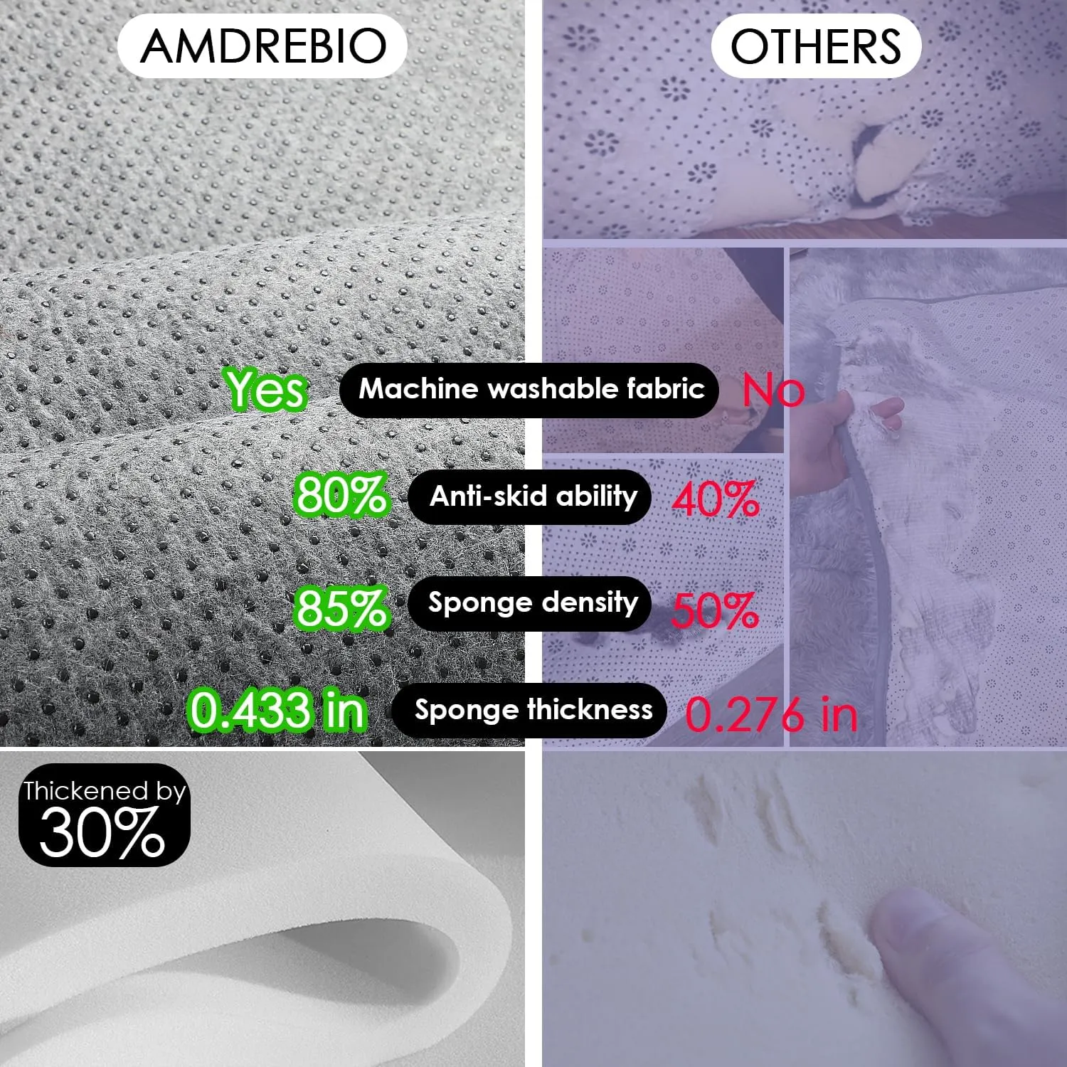 Amdrebio Purple Rainbow Round Rug 4Ft for Bedroom Girls Room Decor, Mermaid Stitch Frozen Kids Rugs for Playroom Nursery Dorm, Fluffy Furry Cute Shag Carpet, Kawaii Circle Area Rugs for Baby Toddler