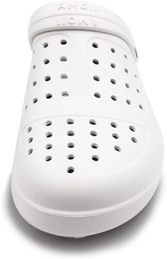 Amoji Unisex Winter Fleece Clog Fur Lined Garden Shoes House Slippers D8818