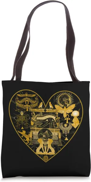 Ancient Egyptian Mystical Love Sacred Geometry Ankh Hor Tote Bag