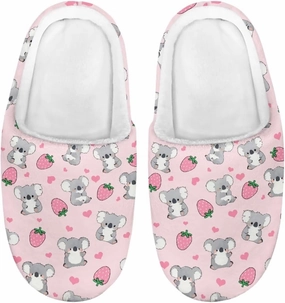 Animal Children's Plush Slippers Little Kids Comfy House Slippers Warm Winter Flannel Fuzzy Slippers Cute Indoor Shoes Non-Slip Slippers Size9-14.5