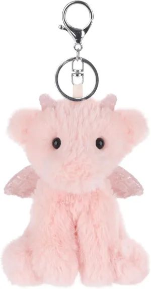 Apricot Lamb Cute Toys Plush Dragon Dinosaur Stuffed Animal Soft Keychain for Kids Bag, Purse, Backpack, Handbag (5 Inches) …
