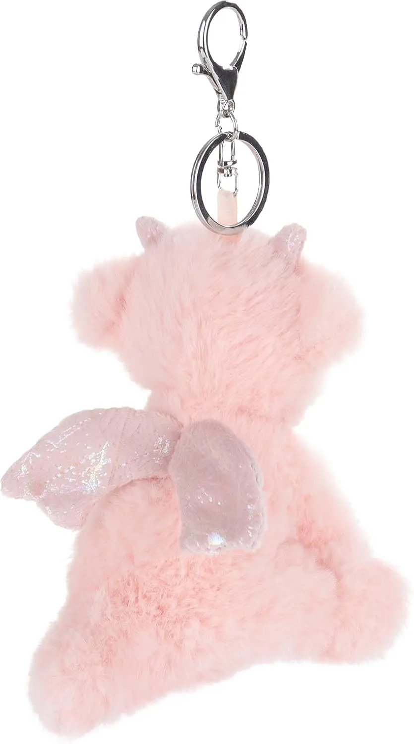 Apricot Lamb Cute Toys Plush Dragon Dinosaur Stuffed Animal Soft Keychain for Kids Bag, Purse, Backpack, Handbag (5 Inches) …