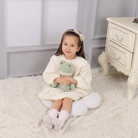 Apricot Lamb Toys Plush Corduroy Frog Stuffed Animal Soft Cuddly Perfect for Child (Corduroy Frog)