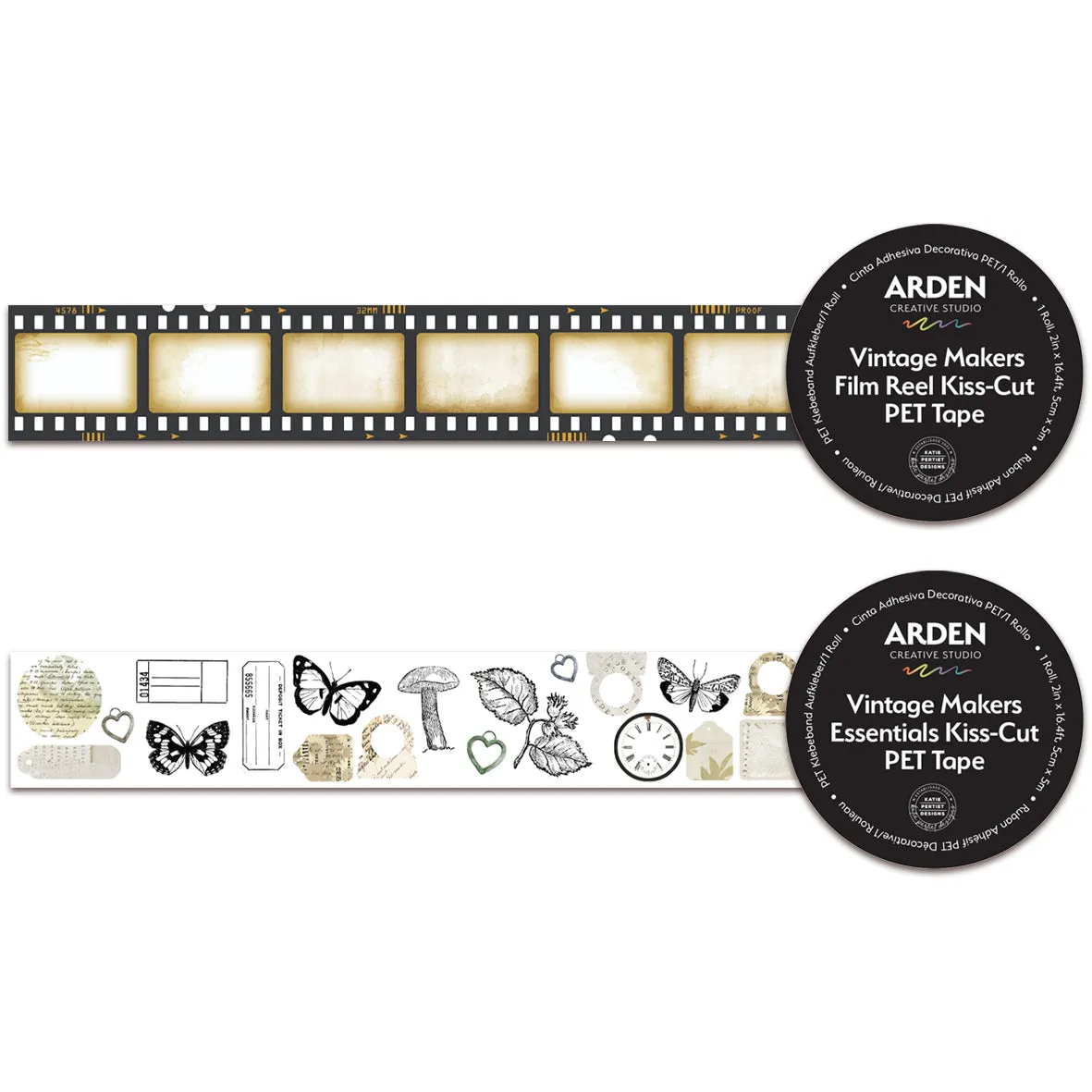 Arden Creative Studio Vintage Makers April 2025 Kiss-Cut PET Tape Bundle