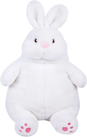 ARELUX Cute Bunny Easter Plush Rabbit 14in Stuffed Animal Hugging Pillow:Soft Large Sleeping Body Warm Fluffy Pillow Ideal Gift for Adorable Chubby Tiger Plushie Toy