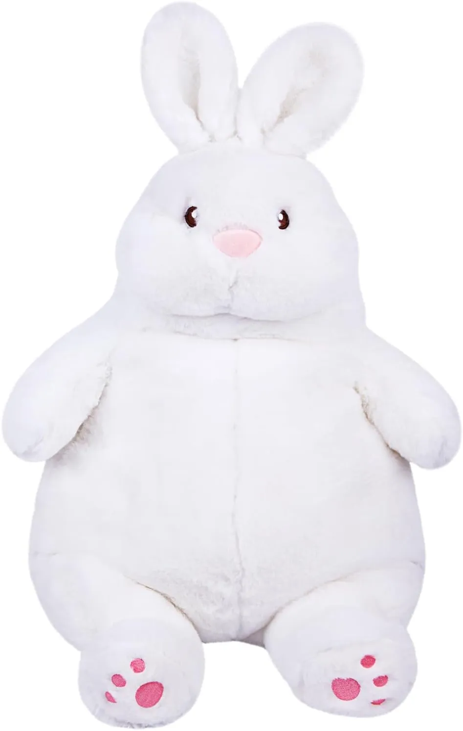 ARELUX Cute Bunny Easter Plush Rabbit 14in Stuffed Animal Hugging Pillow:Soft Large Sleeping Body Warm Fluffy Pillow Ideal Gift for Adorable Chubby Tiger Plushie Toy