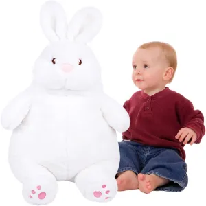 ARELUX Giant Bunny Easter Plush 22in Rabbit Stuffed Animal Hugging Pillow:Soft Large Sleeping Body Warm Fluffy Pillow Ideal Gift for Adorable Chubby Bunny Plushie Toy