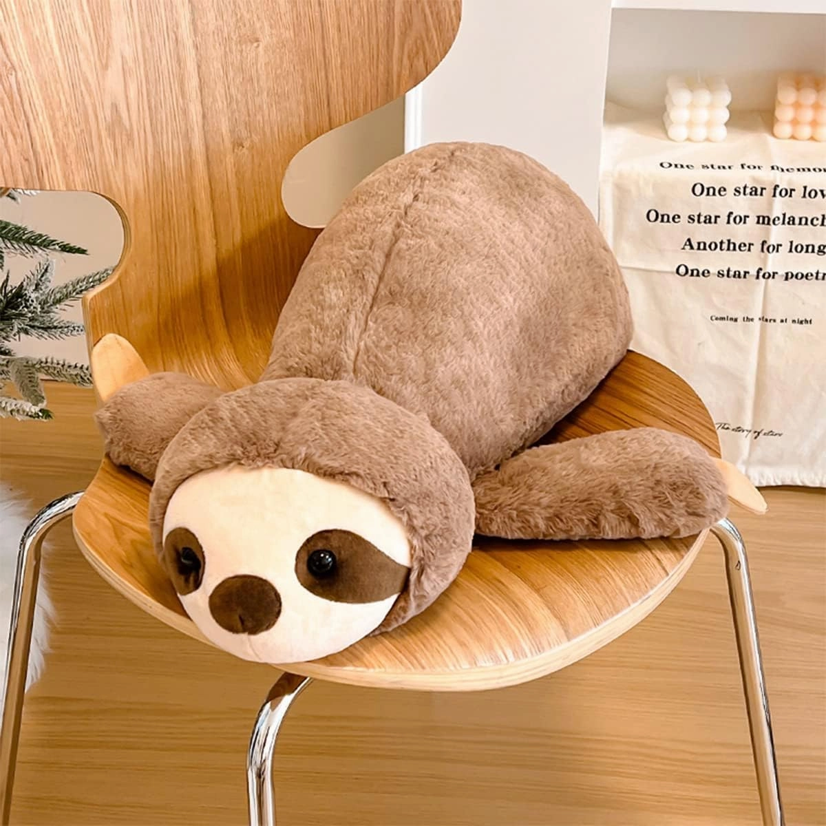 ARELUX Soft 18in Sloth Stuffed Animals: Koala Plush Cute Cuddly Body Pillow Hug Sleeping Fluffy Wild Animal Toys Bed Decor Plushie Doll Friends Family Member
