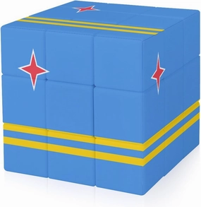 Aruba Flag Funny 3x3x3 Cube Smooth Lightweight Puzzle for Adult Graphic Printing Travel
