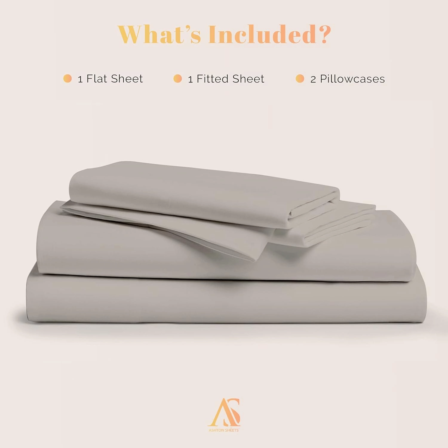 Ashton Sheets 100% Egyptian Cotton Twin XL Sheets Sets for Adjustable Bed - 3 PC 800 Thread Count Sleep Number Sheets Twin XL (Taupe), Cooling, 16" Deep Pocket Luxury Hotel Bedsheet
