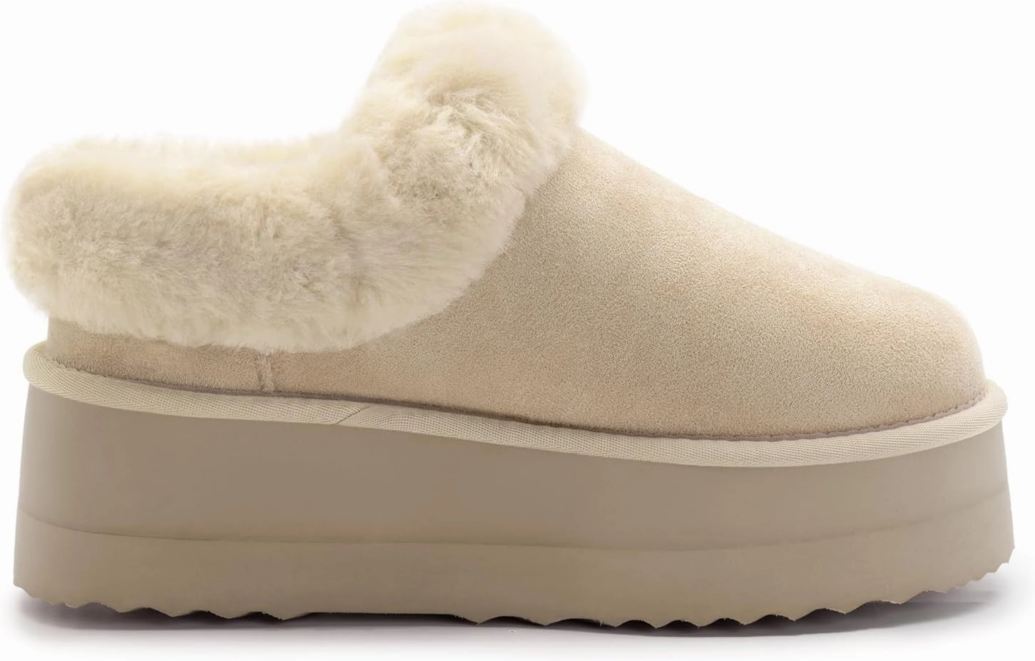Athlefit Platform Slippers for Women Fluffy Indoor and Outdoor Beedroom Fuzzy House Slippers