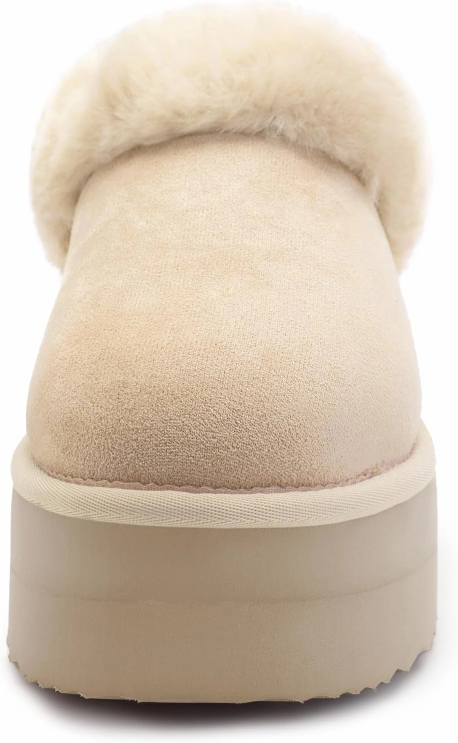 Athlefit Platform Slippers for Women Fluffy Indoor and Outdoor Beedroom Fuzzy House Slippers