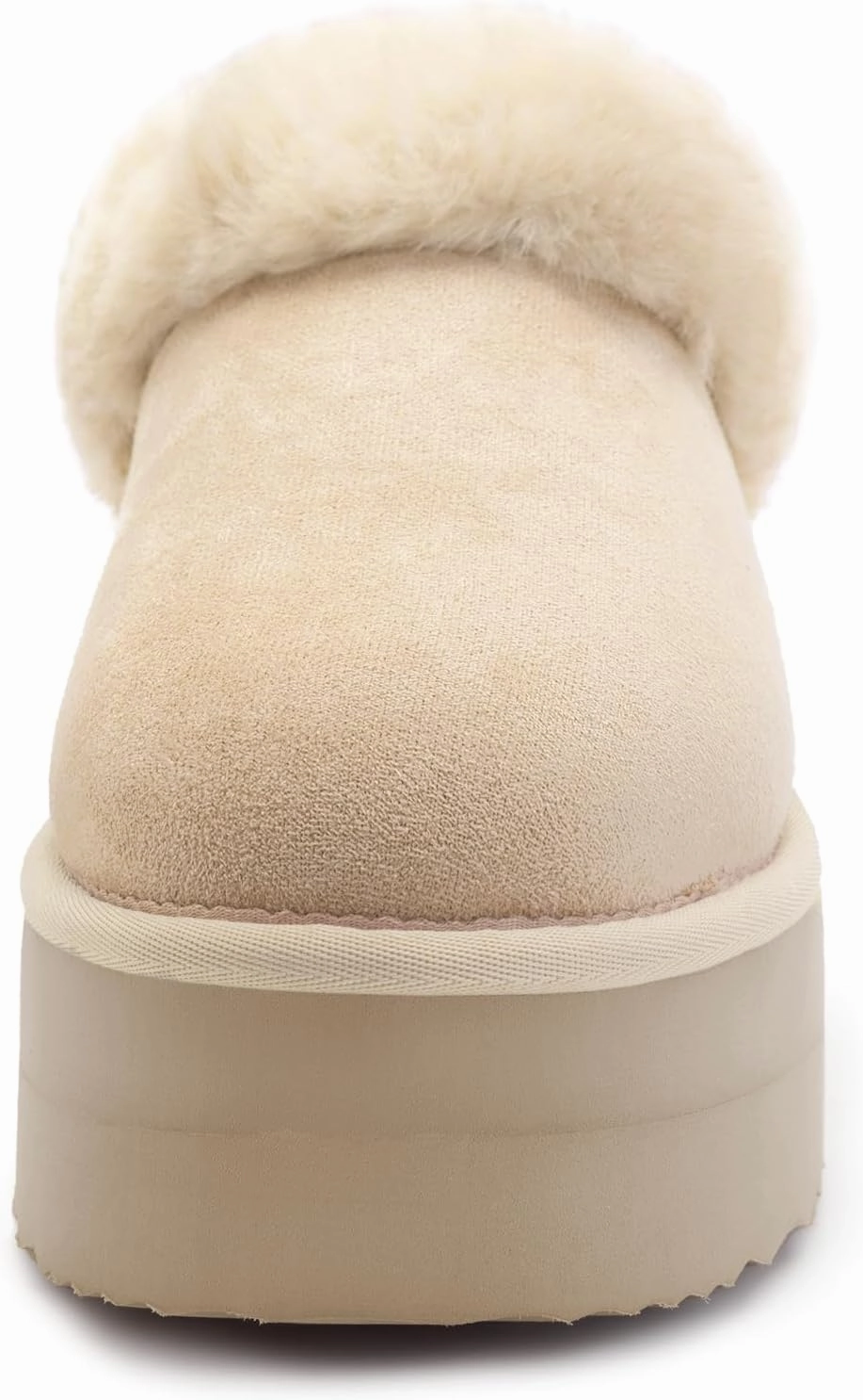 Athlefit Platform Slippers for Women Fluffy Indoor and Outdoor Beedroom Fuzzy House Slippers