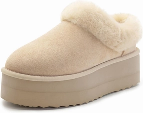 Athlefit Platform Slippers for Women Fluffy Indoor and Outdoor Beedroom Fuzzy House Slippers