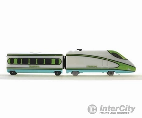 Atlas 15000102 Locomotive and First Class Car Add-On Set - Trainkids -- Glow in the Dark (white, green, blue)