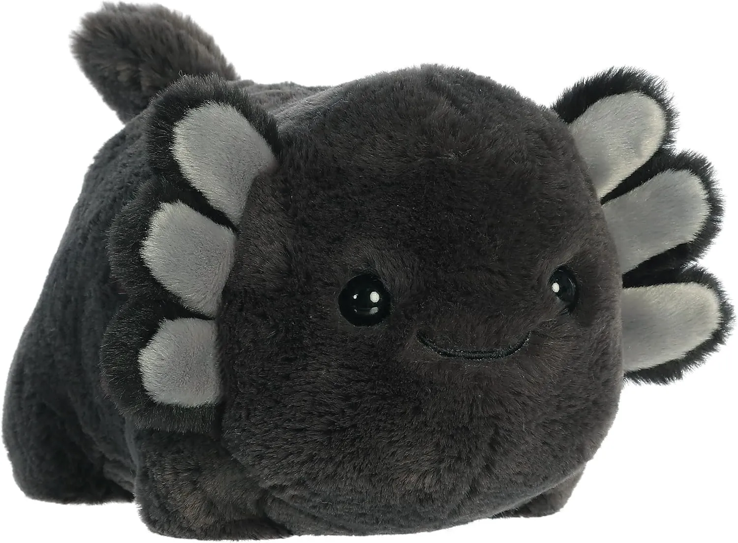 Aurora® Adorable Spudsters™ Stuffed Animal - Round Shape Makes for Comforting Cuddles for Kids All Ages and Animal Loving Adults - Black 10 Inches