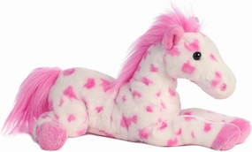 Aurora® Adorable Flopsie™ Dolly™ Stuffed Animal - Playful Ease - Timeless Companions - White 12 Inches