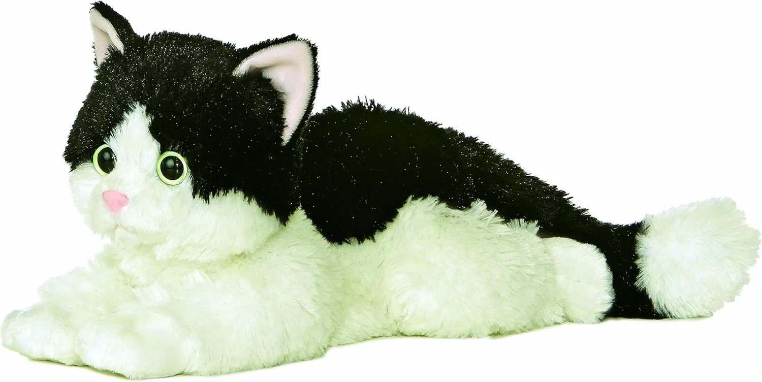 Aurora® Adorable Flopsie™ Oreo™ Stuffed Animal - Playful Ease - Timeless Companions - Black 12 Inches