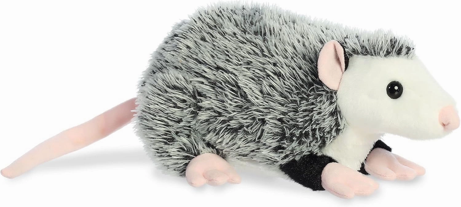 Aurora® Adorable Flopsie™ Ozzie Opossum™ Stuffed Animal - Playful Ease - Timeless Companions - Black 12 Inches