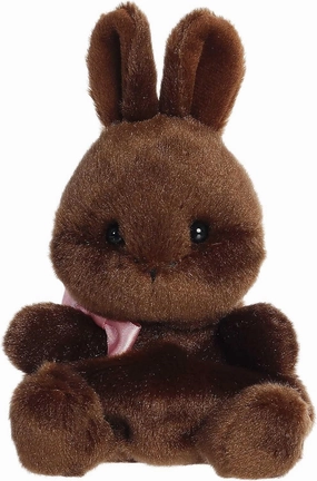 Aurora® Adorable Palm Pals™ Richie Chocolate Bunny Stuffed Animal - Pocket-Sized Play - Collectable Fun - Brown 5 Inches