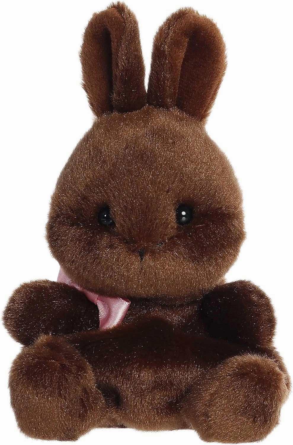 Aurora® Adorable Palm Pals™ Richie Chocolate Bunny Stuffed Animal - Pocket-Sized Play - Collectable Fun - Brown 5 Inches