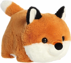 Aurora® Adorable Spudsters™ Fitz Red Fox™ Stuffed Animal - Round Shape Makes for Comforting Cuddles for Kids All Ages and Animal Loving Adults - 10 Inches