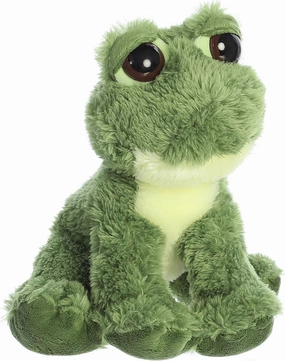 Aurora® Enchanting Dreamy Eyes™ Fantabulous Frog™ Stuffed Animal - Captivating Gaze - Whimsical Charm - Green 10 Inches