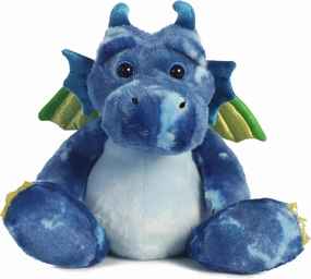 Aurora® Ferocious Dinos & Dragons Verath Firebreath™ Stuffed Animal - Prehistoric Fun - Cuddly Companions - Blue 12 Inches