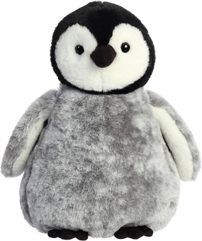 Aurora® Festive Holiday Pippy Penguin™ Stuffed Animal - Seasonal Cheer - Heartwarming Gifts - Gray 11 Inches